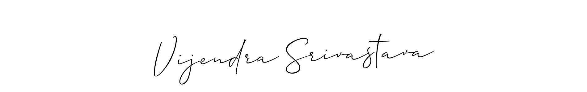 This is the best signature style for the Vijendra Srivastava name. Also you like these signature font (Allison_Script). Mix name signature. Vijendra Srivastava signature style 2 images and pictures png