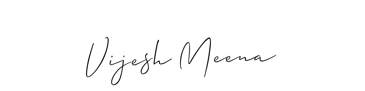 Also we have Vijesh Meena name is the best signature style. Create professional handwritten signature collection using Allison_Script autograph style. Vijesh Meena signature style 2 images and pictures png