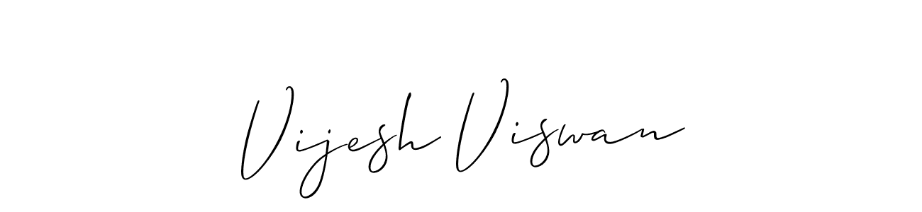 Vijesh Viswan stylish signature style. Best Handwritten Sign (Allison_Script) for my name. Handwritten Signature Collection Ideas for my name Vijesh Viswan. Vijesh Viswan signature style 2 images and pictures png