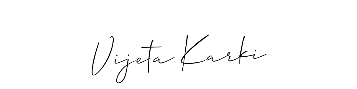 Once you've used our free online signature maker to create your best signature Allison_Script style, it's time to enjoy all of the benefits that Vijeta Karki name signing documents. Vijeta Karki signature style 2 images and pictures png