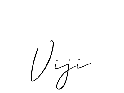 Also we have Viji name is the best signature style. Create professional handwritten signature collection using Allison_Script autograph style. Viji signature style 2 images and pictures png