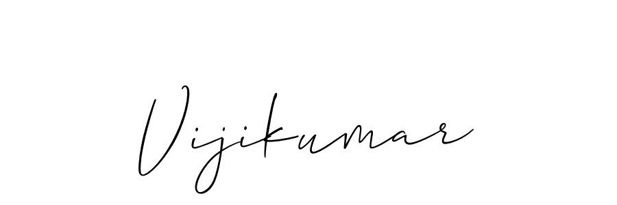 How to make Vijikumar signature? Allison_Script is a professional autograph style. Create handwritten signature for Vijikumar name. Vijikumar signature style 2 images and pictures png