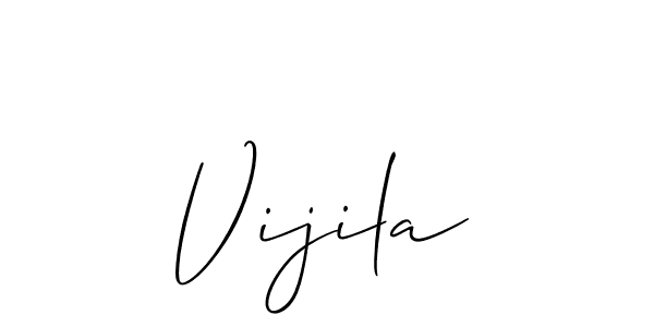 You should practise on your own different ways (Allison_Script) to write your name (Vijila) in signature. don't let someone else do it for you. Vijila signature style 2 images and pictures png