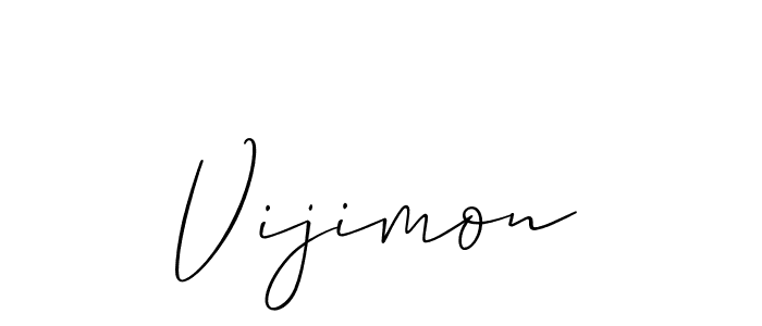 Make a beautiful signature design for name Vijimon. Use this online signature maker to create a handwritten signature for free. Vijimon signature style 2 images and pictures png