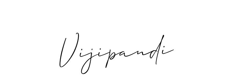 How to make Vijipandi signature? Allison_Script is a professional autograph style. Create handwritten signature for Vijipandi name. Vijipandi signature style 2 images and pictures png