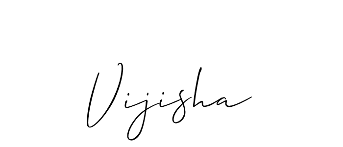 Make a beautiful signature design for name Vijisha. With this signature (Allison_Script) style, you can create a handwritten signature for free. Vijisha signature style 2 images and pictures png