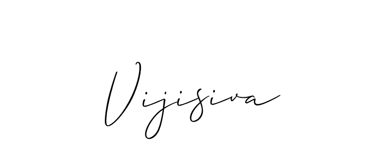 Design your own signature with our free online signature maker. With this signature software, you can create a handwritten (Allison_Script) signature for name Vijisiva. Vijisiva signature style 2 images and pictures png