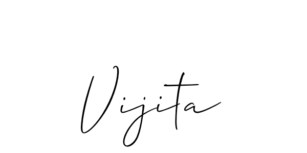 You should practise on your own different ways (Allison_Script) to write your name (Vijita) in signature. don't let someone else do it for you. Vijita signature style 2 images and pictures png