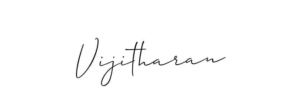 How to make Vijitharan signature? Allison_Script is a professional autograph style. Create handwritten signature for Vijitharan name. Vijitharan signature style 2 images and pictures png