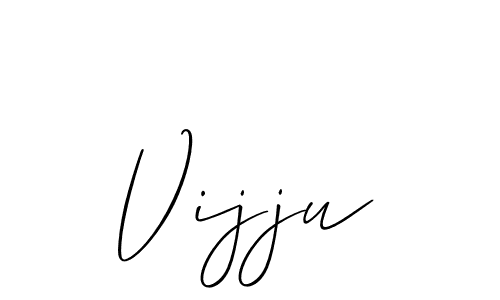 Best and Professional Signature Style for Vijju. Allison_Script Best Signature Style Collection. Vijju signature style 2 images and pictures png