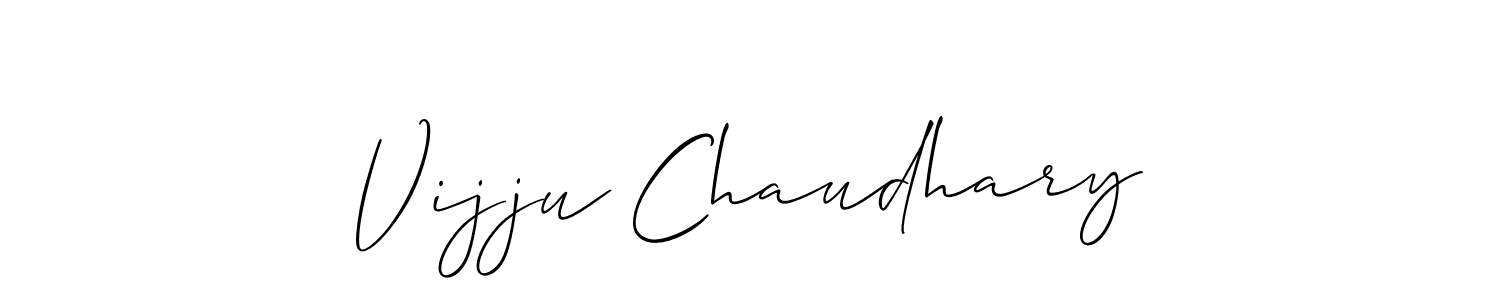 Make a short Vijju Chaudhary signature style. Manage your documents anywhere anytime using Allison_Script. Create and add eSignatures, submit forms, share and send files easily. Vijju Chaudhary signature style 2 images and pictures png