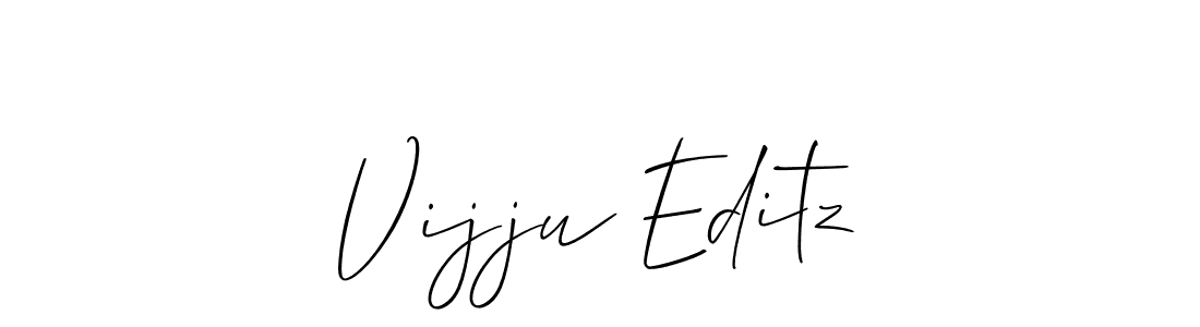 Make a short Vijju Editz signature style. Manage your documents anywhere anytime using Allison_Script. Create and add eSignatures, submit forms, share and send files easily. Vijju Editz signature style 2 images and pictures png