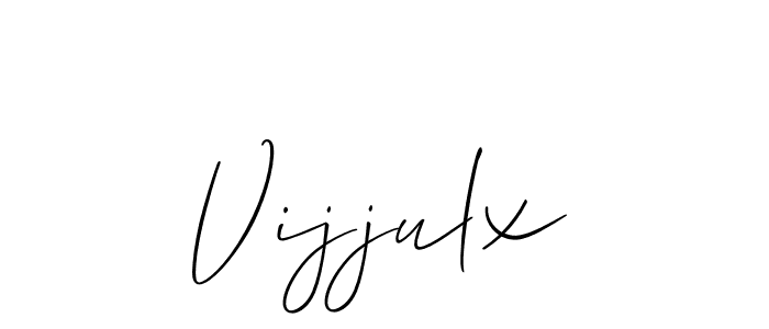 Make a beautiful signature design for name Vijjulx. With this signature (Allison_Script) style, you can create a handwritten signature for free. Vijjulx signature style 2 images and pictures png