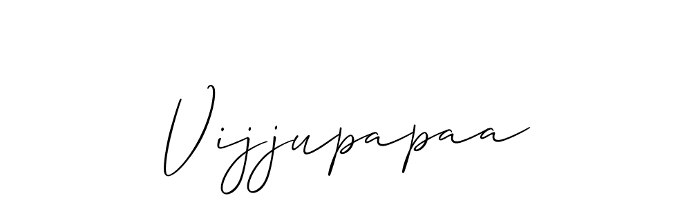How to make Vijjupapaa signature? Allison_Script is a professional autograph style. Create handwritten signature for Vijjupapaa name. Vijjupapaa signature style 2 images and pictures png