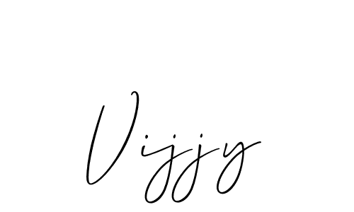 Make a beautiful signature design for name Vijjy. With this signature (Allison_Script) style, you can create a handwritten signature for free. Vijjy signature style 2 images and pictures png
