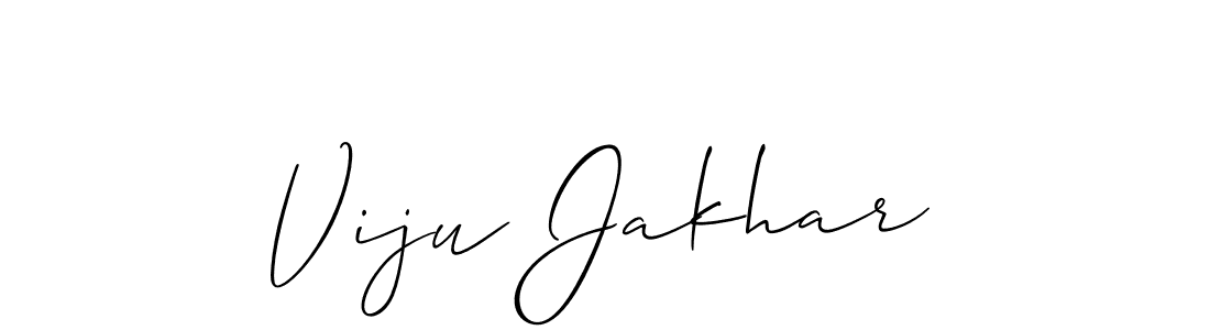 Viju Jakhar stylish signature style. Best Handwritten Sign (Allison_Script) for my name. Handwritten Signature Collection Ideas for my name Viju Jakhar. Viju Jakhar signature style 2 images and pictures png