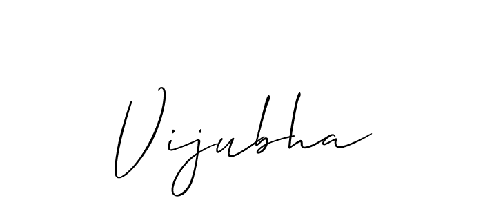 The best way (Allison_Script) to make a short signature is to pick only two or three words in your name. The name Vijubha include a total of six letters. For converting this name. Vijubha signature style 2 images and pictures png