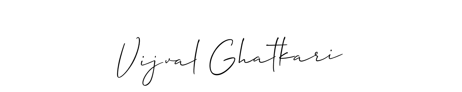 Vijval Ghatkari stylish signature style. Best Handwritten Sign (Allison_Script) for my name. Handwritten Signature Collection Ideas for my name Vijval Ghatkari. Vijval Ghatkari signature style 2 images and pictures png