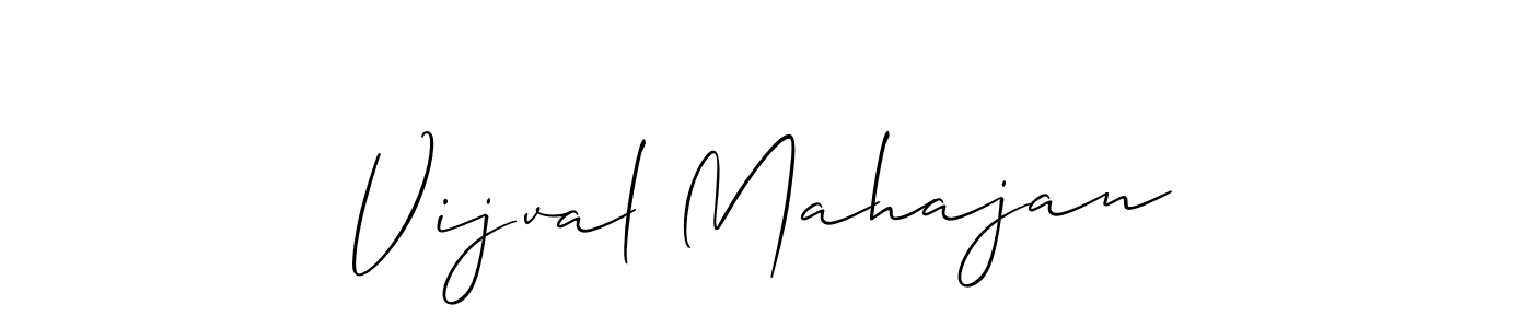 Vijval Mahajan stylish signature style. Best Handwritten Sign (Allison_Script) for my name. Handwritten Signature Collection Ideas for my name Vijval Mahajan. Vijval Mahajan signature style 2 images and pictures png