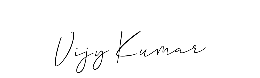 Vijy Kumar stylish signature style. Best Handwritten Sign (Allison_Script) for my name. Handwritten Signature Collection Ideas for my name Vijy Kumar. Vijy Kumar signature style 2 images and pictures png