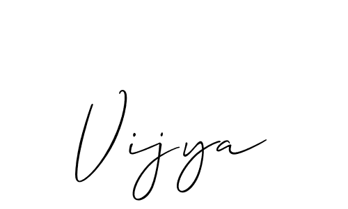 Make a beautiful signature design for name Vijya. With this signature (Allison_Script) style, you can create a handwritten signature for free. Vijya signature style 2 images and pictures png