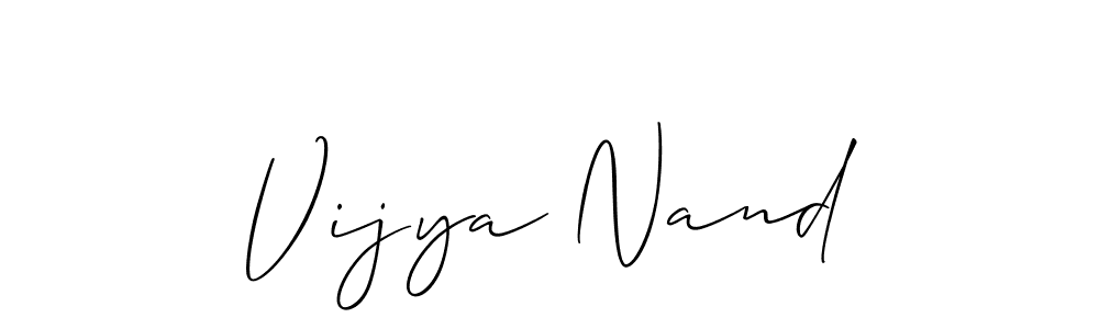 This is the best signature style for the Vijya Nand name. Also you like these signature font (Allison_Script). Mix name signature. Vijya Nand signature style 2 images and pictures png