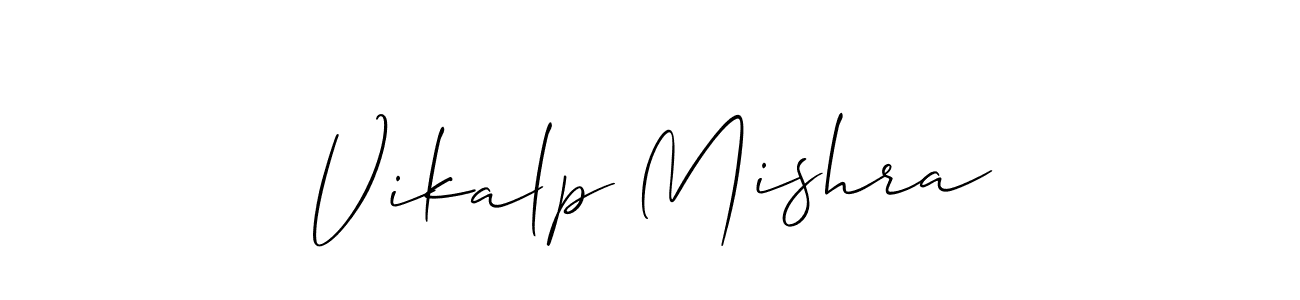 Also You can easily find your signature by using the search form. We will create Vikalp Mishra name handwritten signature images for you free of cost using Allison_Script sign style. Vikalp Mishra signature style 2 images and pictures png