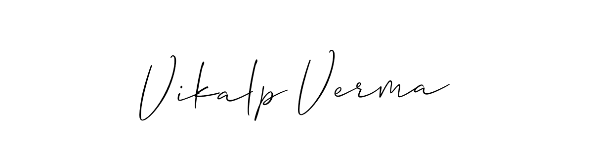 This is the best signature style for the Vikalp Verma name. Also you like these signature font (Allison_Script). Mix name signature. Vikalp Verma signature style 2 images and pictures png