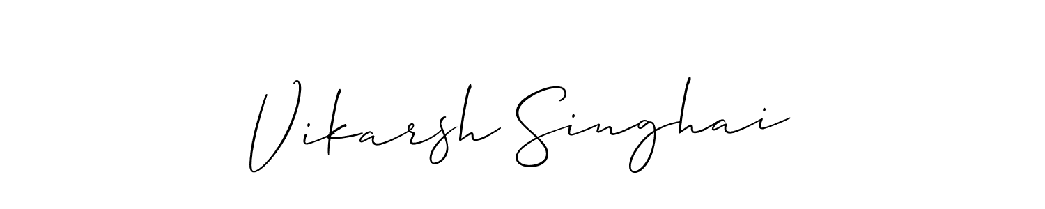 Make a beautiful signature design for name Vikarsh Singhai. Use this online signature maker to create a handwritten signature for free. Vikarsh Singhai signature style 2 images and pictures png