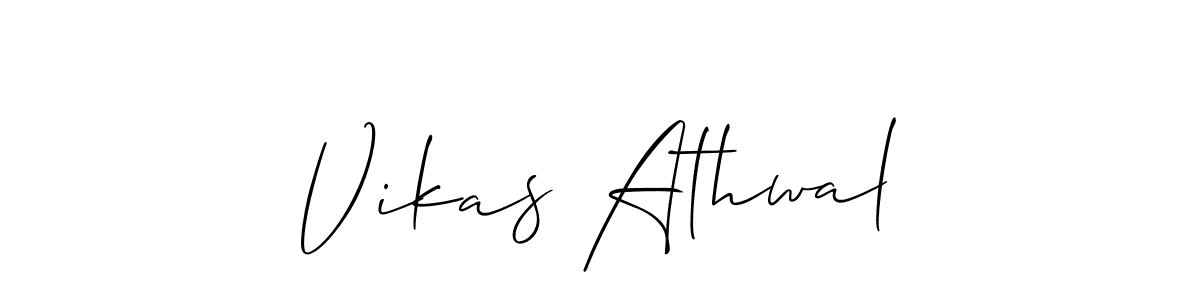if you are searching for the best signature style for your name Vikas Athwal. so please give up your signature search. here we have designed multiple signature styles  using Allison_Script. Vikas Athwal signature style 2 images and pictures png