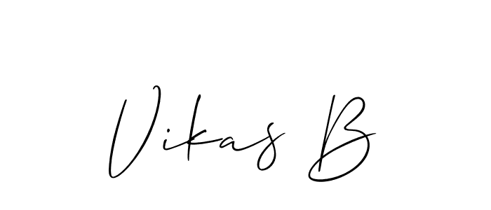 This is the best signature style for the Vikas B name. Also you like these signature font (Allison_Script). Mix name signature. Vikas B signature style 2 images and pictures png