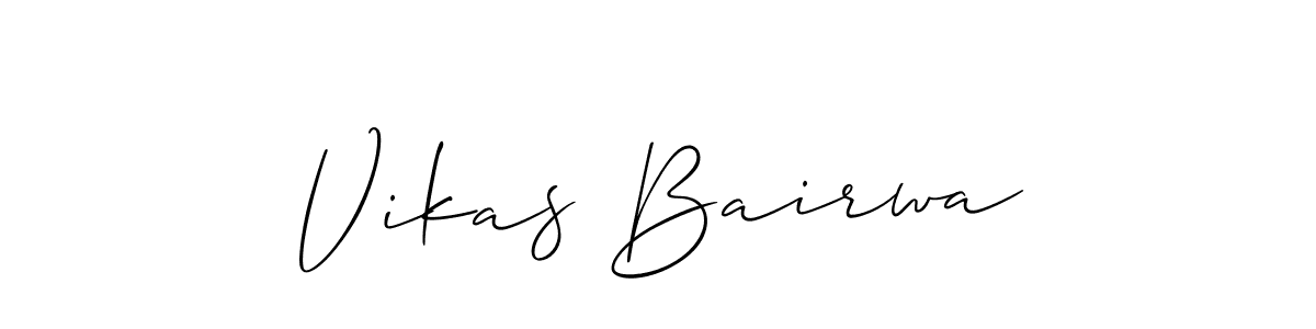 if you are searching for the best signature style for your name Vikas Bairwa. so please give up your signature search. here we have designed multiple signature styles  using Allison_Script. Vikas Bairwa signature style 2 images and pictures png