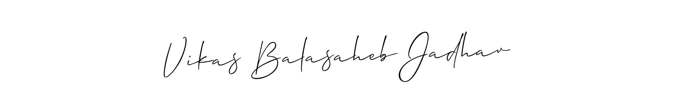 Design your own signature with our free online signature maker. With this signature software, you can create a handwritten (Allison_Script) signature for name Vikas Balasaheb Jadhav. Vikas Balasaheb Jadhav signature style 2 images and pictures png