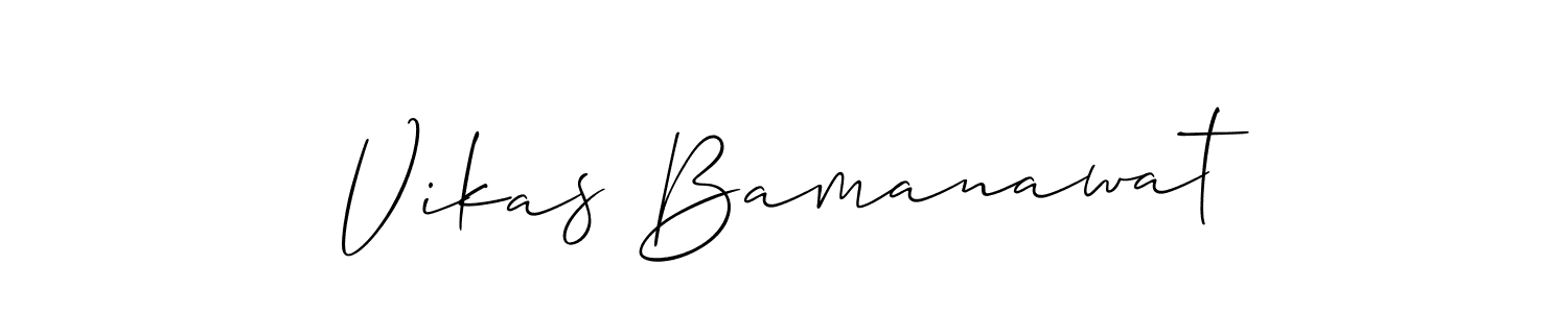 Make a beautiful signature design for name Vikas Bamanawat. Use this online signature maker to create a handwritten signature for free. Vikas Bamanawat signature style 2 images and pictures png