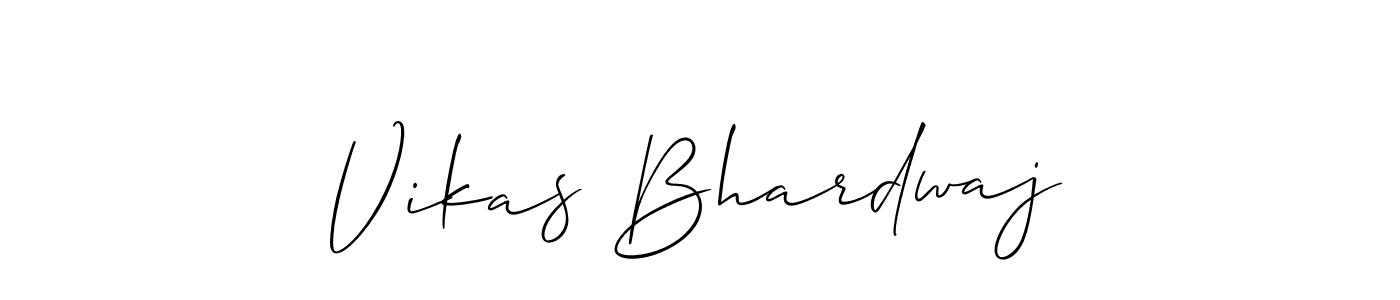 How to Draw Vikas Bhardwaj signature style? Allison_Script is a latest design signature styles for name Vikas Bhardwaj. Vikas Bhardwaj signature style 2 images and pictures png