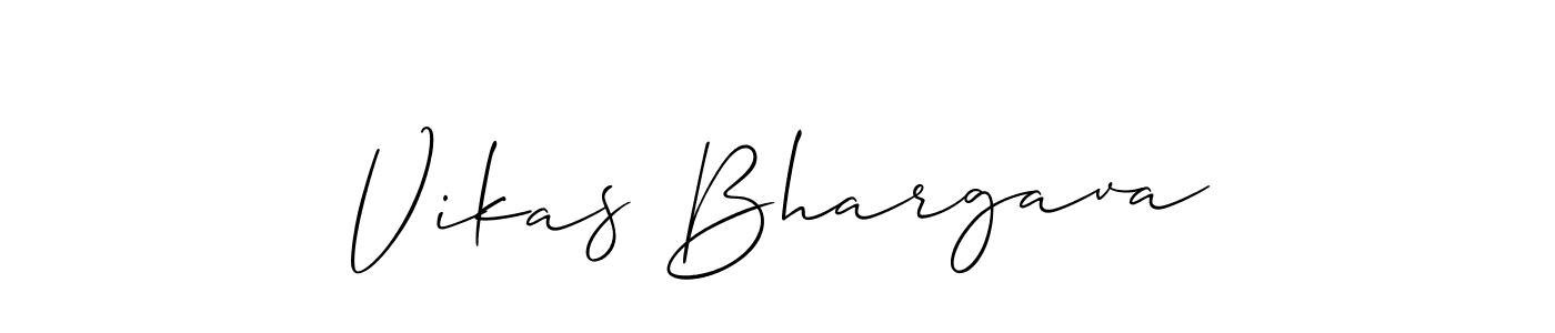 The best way (Allison_Script) to make a short signature is to pick only two or three words in your name. The name Vikas Bhargava include a total of six letters. For converting this name. Vikas Bhargava signature style 2 images and pictures png