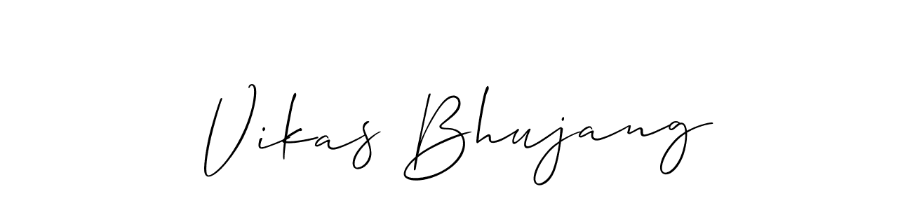 Vikas Bhujang stylish signature style. Best Handwritten Sign (Allison_Script) for my name. Handwritten Signature Collection Ideas for my name Vikas Bhujang. Vikas Bhujang signature style 2 images and pictures png