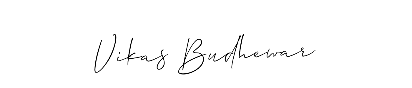 Make a beautiful signature design for name Vikas Budhewar. Use this online signature maker to create a handwritten signature for free. Vikas Budhewar signature style 2 images and pictures png