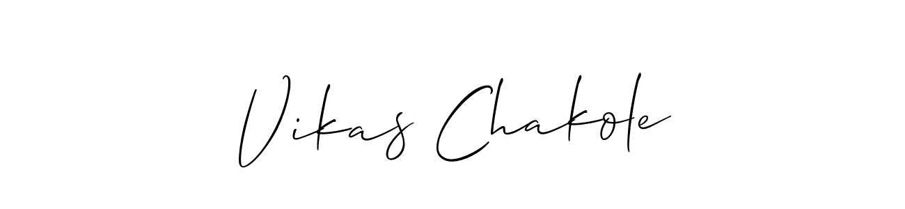 You can use this online signature creator to create a handwritten signature for the name Vikas Chakole. This is the best online autograph maker. Vikas Chakole signature style 2 images and pictures png