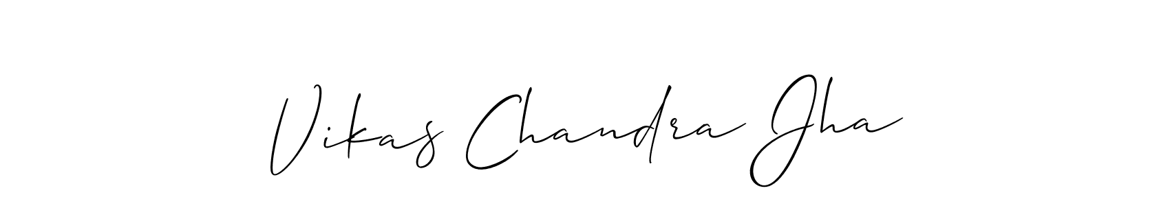You can use this online signature creator to create a handwritten signature for the name Vikas Chandra Jha. This is the best online autograph maker. Vikas Chandra Jha signature style 2 images and pictures png