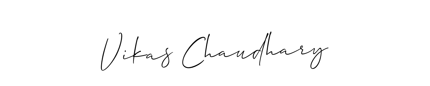 The best way (Allison_Script) to make a short signature is to pick only two or three words in your name. The name Vikas Chaudhary include a total of six letters. For converting this name. Vikas Chaudhary signature style 2 images and pictures png