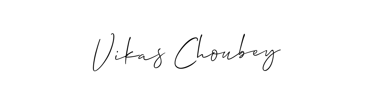 Also You can easily find your signature by using the search form. We will create Vikas Choubey name handwritten signature images for you free of cost using Allison_Script sign style. Vikas Choubey signature style 2 images and pictures png