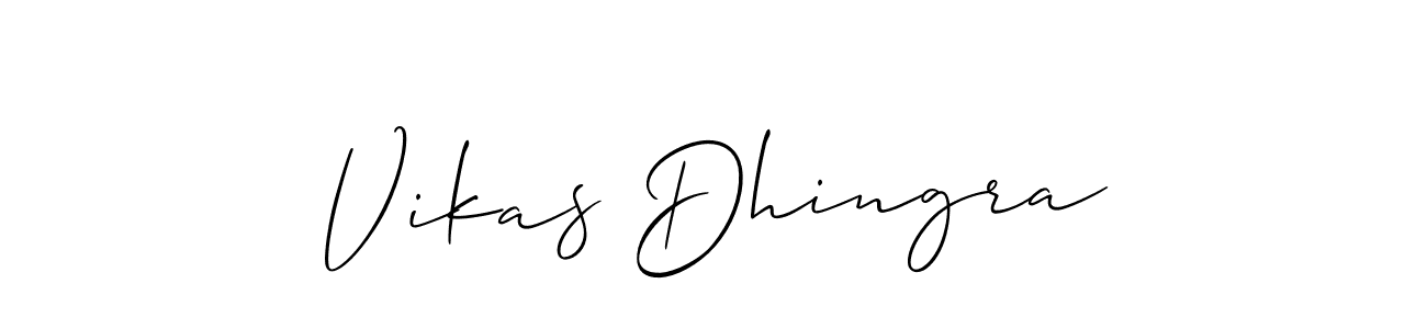 You can use this online signature creator to create a handwritten signature for the name Vikas Dhingra. This is the best online autograph maker. Vikas Dhingra signature style 2 images and pictures png