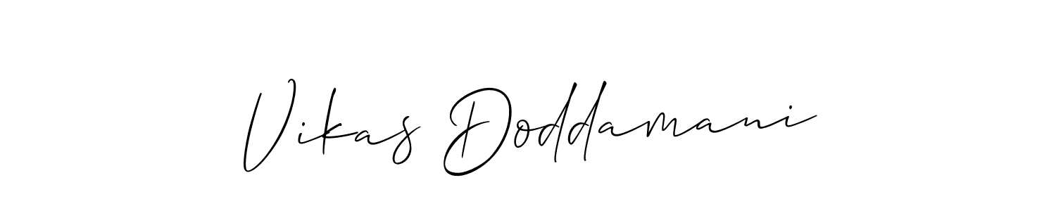 Also You can easily find your signature by using the search form. We will create Vikas Doddamani name handwritten signature images for you free of cost using Allison_Script sign style. Vikas Doddamani signature style 2 images and pictures png