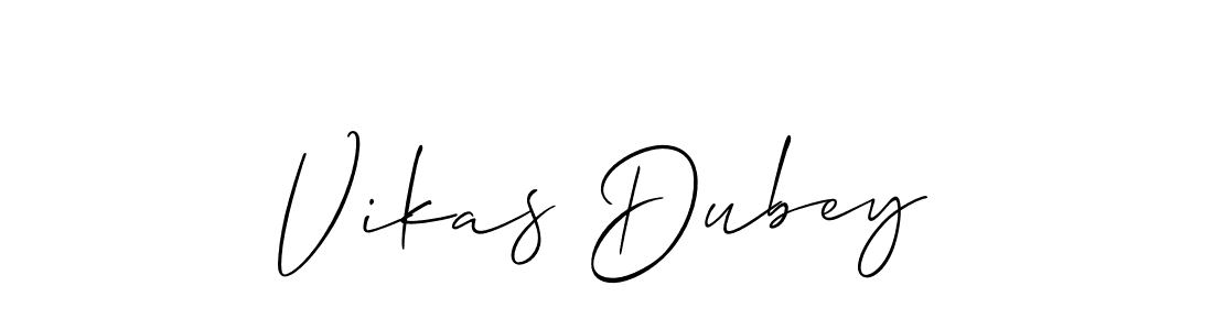 How to make Vikas Dubey signature? Allison_Script is a professional autograph style. Create handwritten signature for Vikas Dubey name. Vikas Dubey signature style 2 images and pictures png
