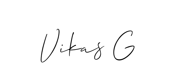 Once you've used our free online signature maker to create your best signature Allison_Script style, it's time to enjoy all of the benefits that Vikas G name signing documents. Vikas G signature style 2 images and pictures png