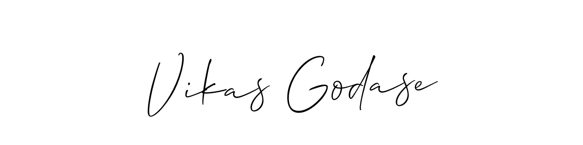 You should practise on your own different ways (Allison_Script) to write your name (Vikas Godase) in signature. don't let someone else do it for you. Vikas Godase signature style 2 images and pictures png
