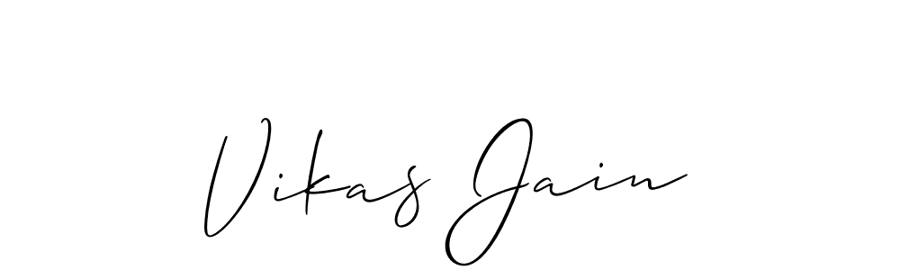 Make a beautiful signature design for name Vikas Jain. Use this online signature maker to create a handwritten signature for free. Vikas Jain signature style 2 images and pictures png