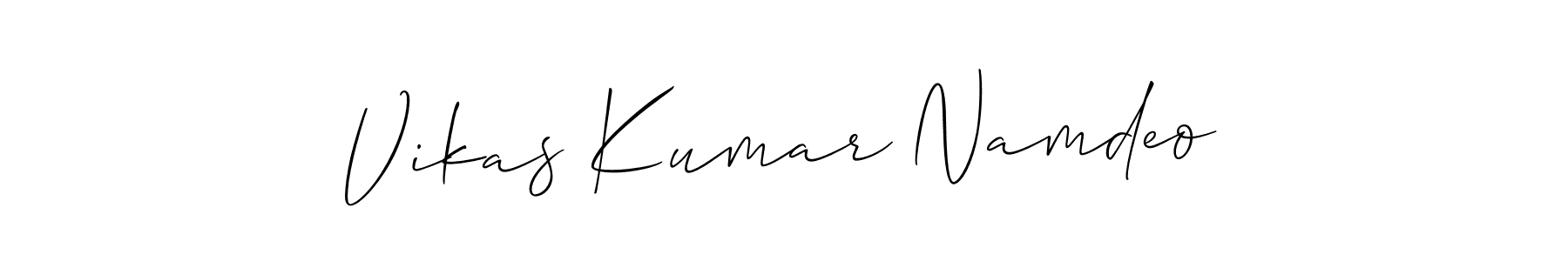 Design your own signature with our free online signature maker. With this signature software, you can create a handwritten (Allison_Script) signature for name Vikas Kumar Namdeo. Vikas Kumar Namdeo signature style 2 images and pictures png