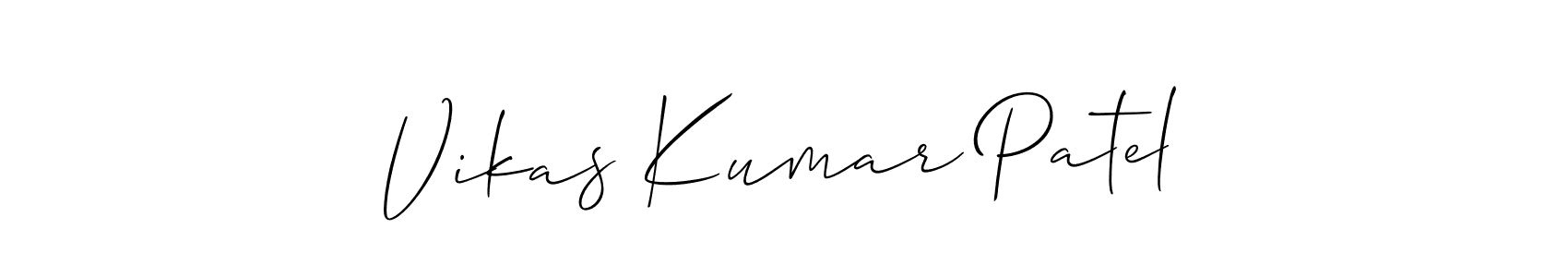 Design your own signature with our free online signature maker. With this signature software, you can create a handwritten (Allison_Script) signature for name Vikas Kumar Patel. Vikas Kumar Patel signature style 2 images and pictures png